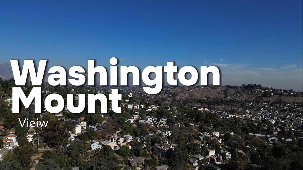 Los Angeles, Washington Mount view 2025 | 4K Drone Video
