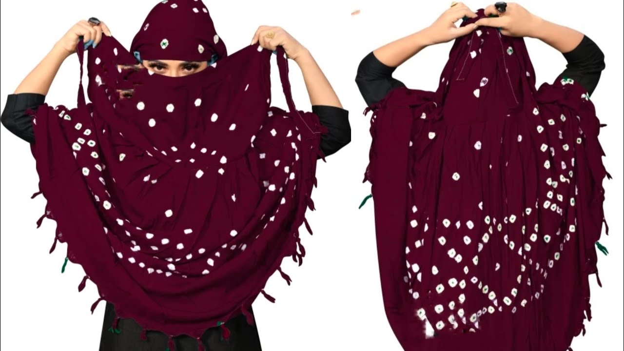 पुराने दुपट्टे से गर्मियों के लिए Full Face Cover Scarf बनाएं। Old Dupatta Reuse Idea/Scarf/Sewing l