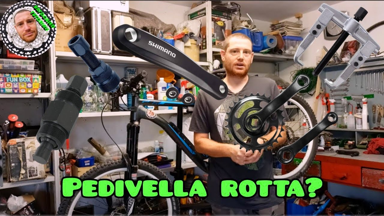 Sostituire pedivella a perno quadro sfilettata + pedali | Unfocused Tutorials