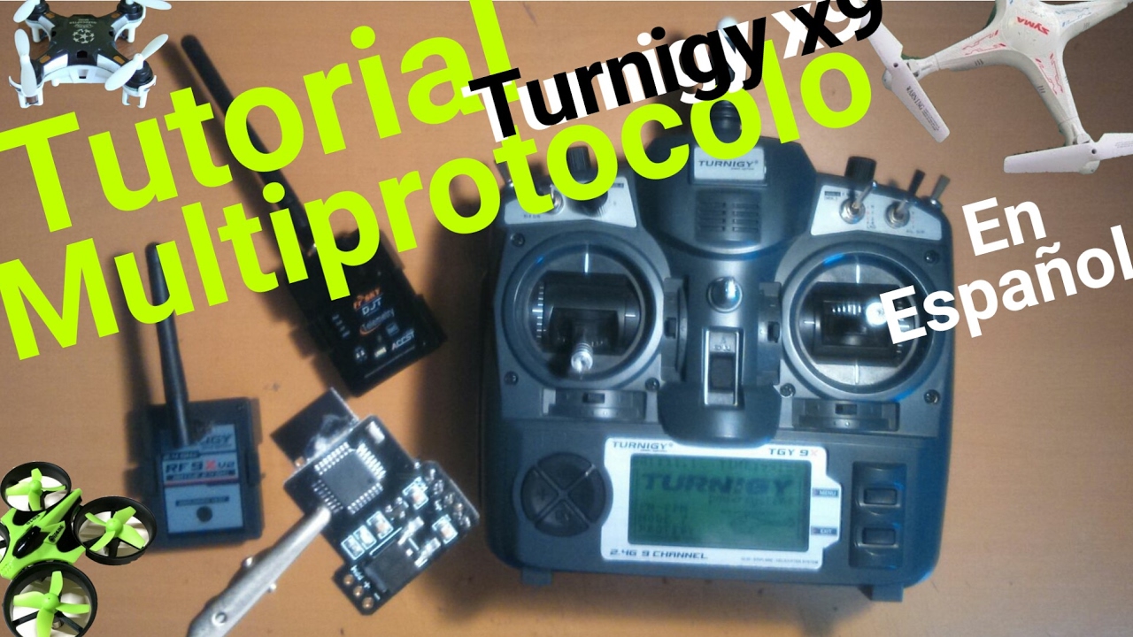 Tutorial configuracion modo multiprotocolo en turnigy 9x en español