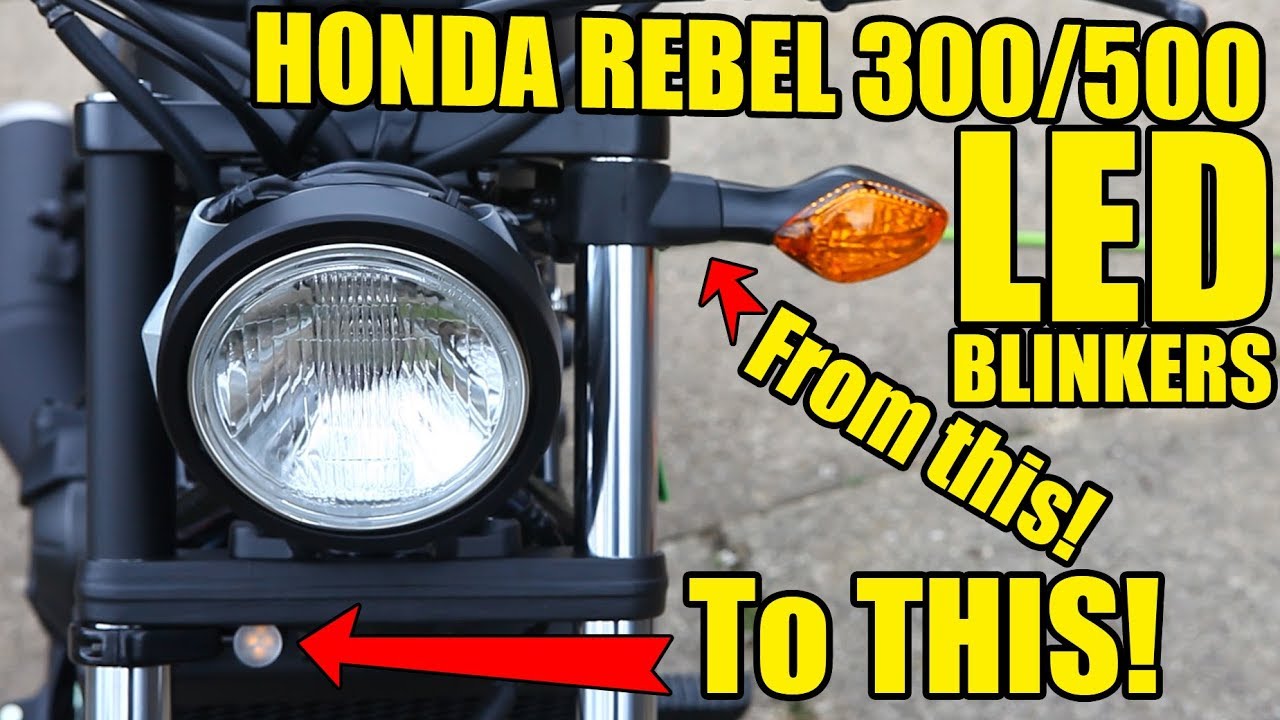 Honda Rebel 500 / 300 LED Blinker Install! High Tech Speed X-ARC