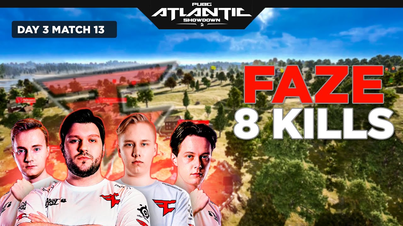 PUBG Atlantic Showdown • Americas VS EMEA - FAZE CLAN 8 KILLS