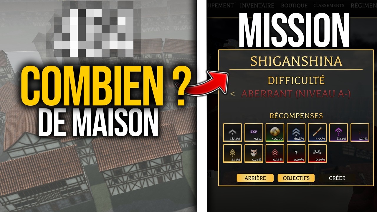 Combien de MAISON Il y A DANS Une Mission AOTR ? (c'était long..)