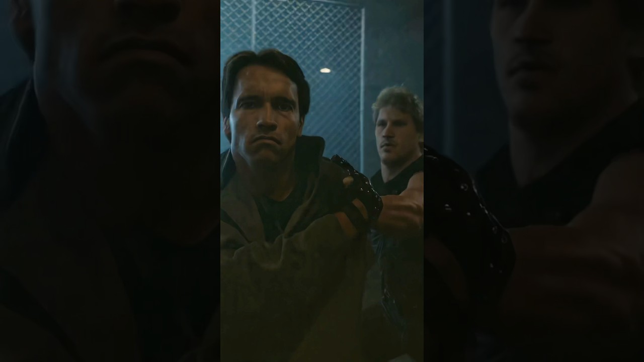 Terminator 1984 &ndash; Tech Noir Bar Scene [AI Remaster] 🔴 #shorts #terminator