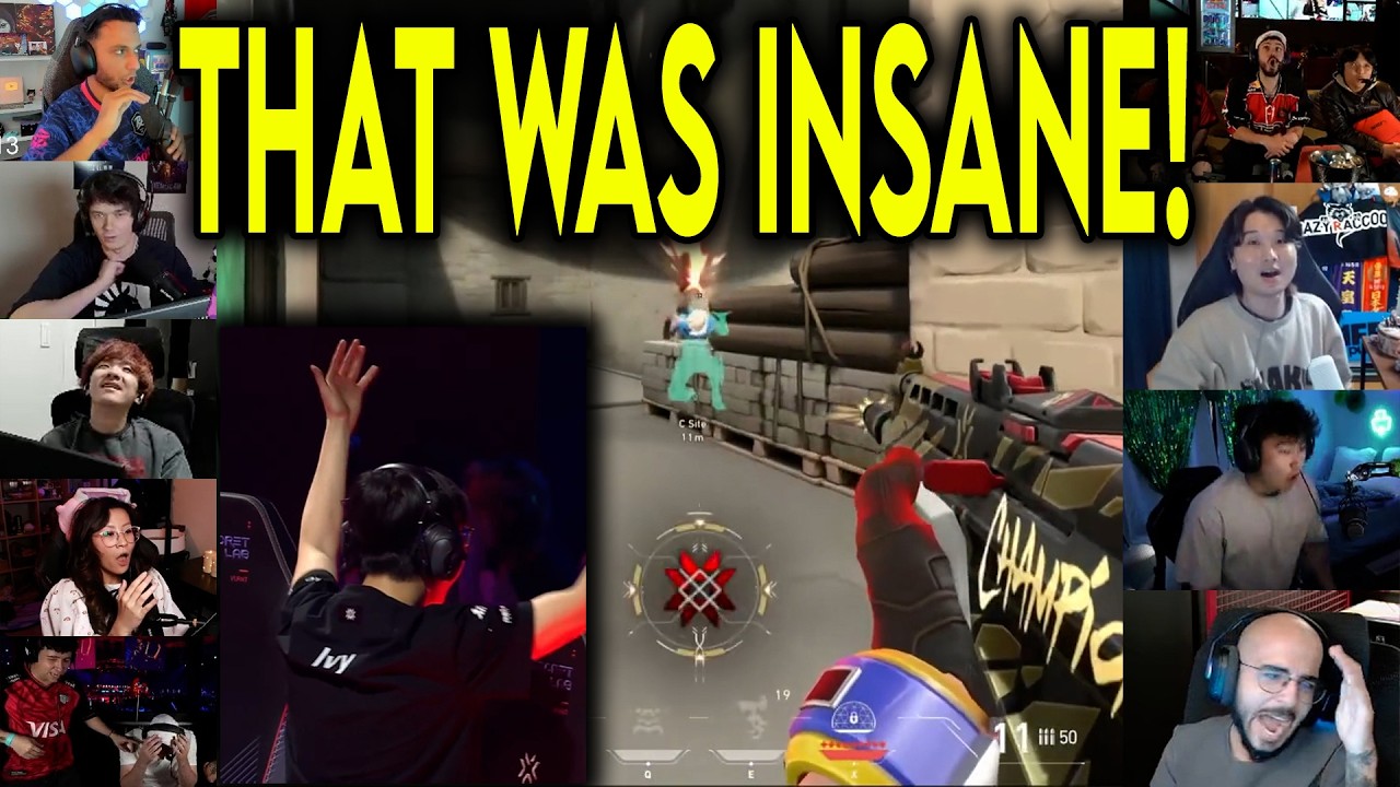Valorant Streamers React To NS Ivy CRAZY 4k CLUTCH Against Gentle Mates In Masters Santiago