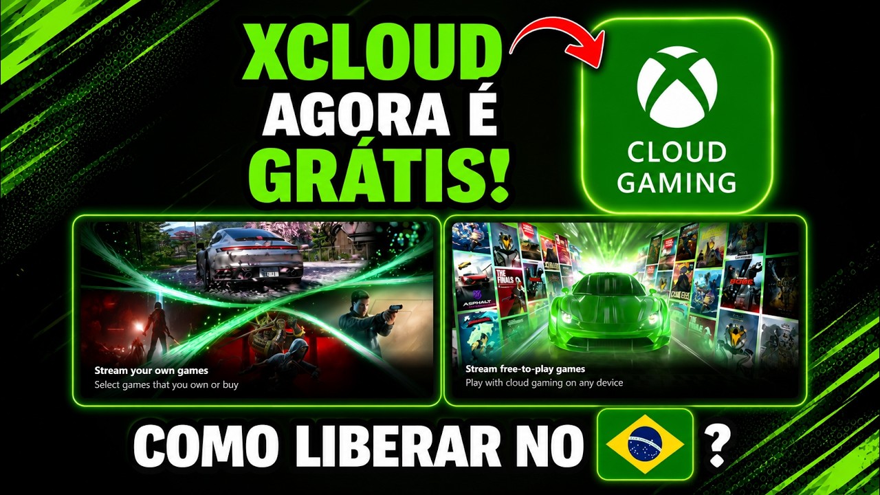 XCLOUD AGORA &Eacute; GR&Aacute;TIS! Como liberar no Brasil?