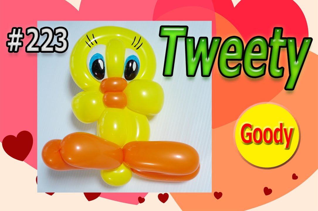 【バルーンアート Balloon Art】 ワーナーブラザーズ 🐣 Tweety bird balloon 🦆 トゥイティーの作り方 🐣トゥイーティー 【かねさんのバルーンアート】