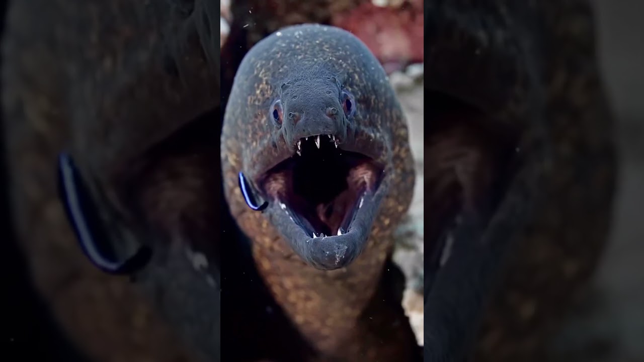 EL PEZ M&Aacute;S PELIGROSO ⚠️ #animales #oceano #peces #morena #playa #buceo #miedo #terror