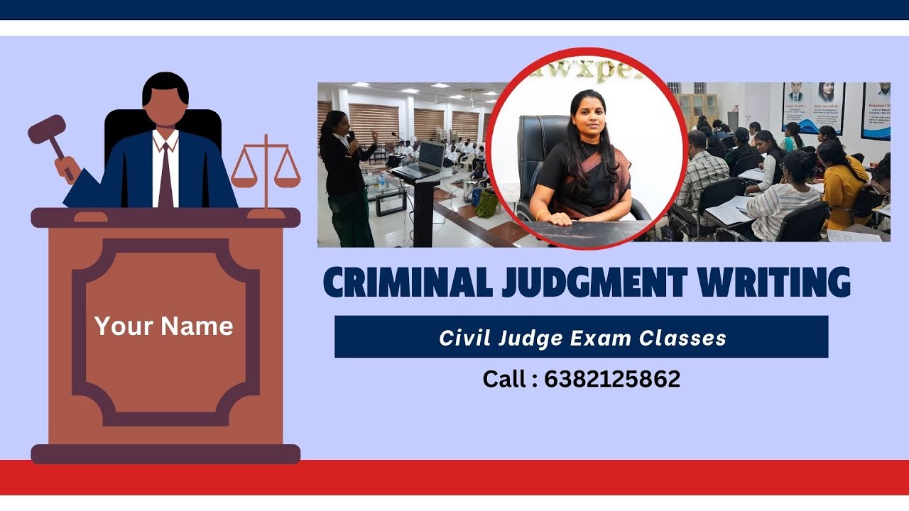 Criminal Judgment writing | Tamil Nadu Civil Judge (Full judgment dictated )