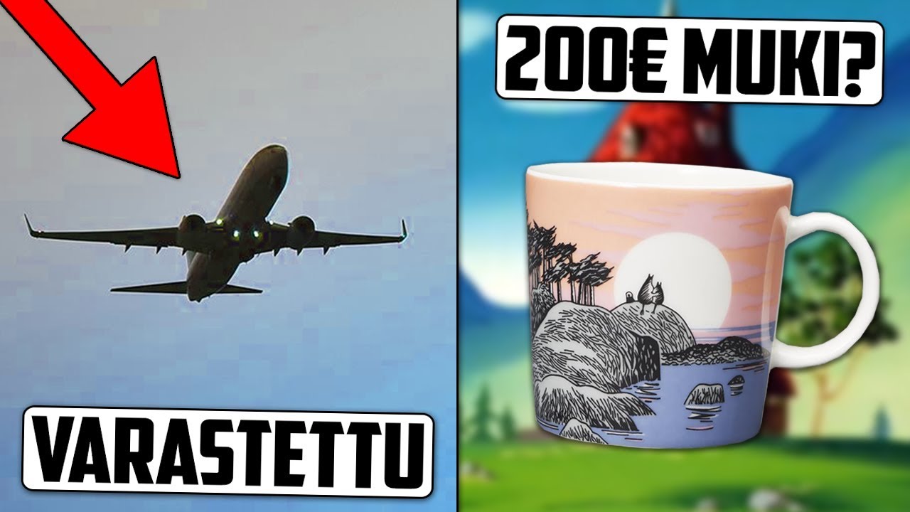 Mies Varastaa Lentokoneen Lentokentältä? Suomalaiset Sekoaa Muumimukeista!
