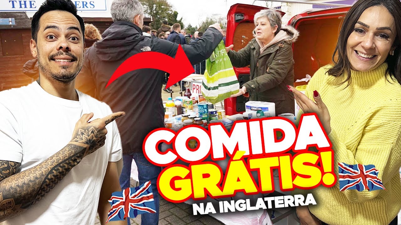 Como conseguir Comida de GRAÇA em LONDRES ? #inglaterra