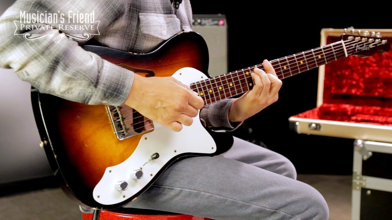 Fender Custom Shop Limited Edition Rosewood Neck '50s Thinline Relic Telecaster Electric Guitar