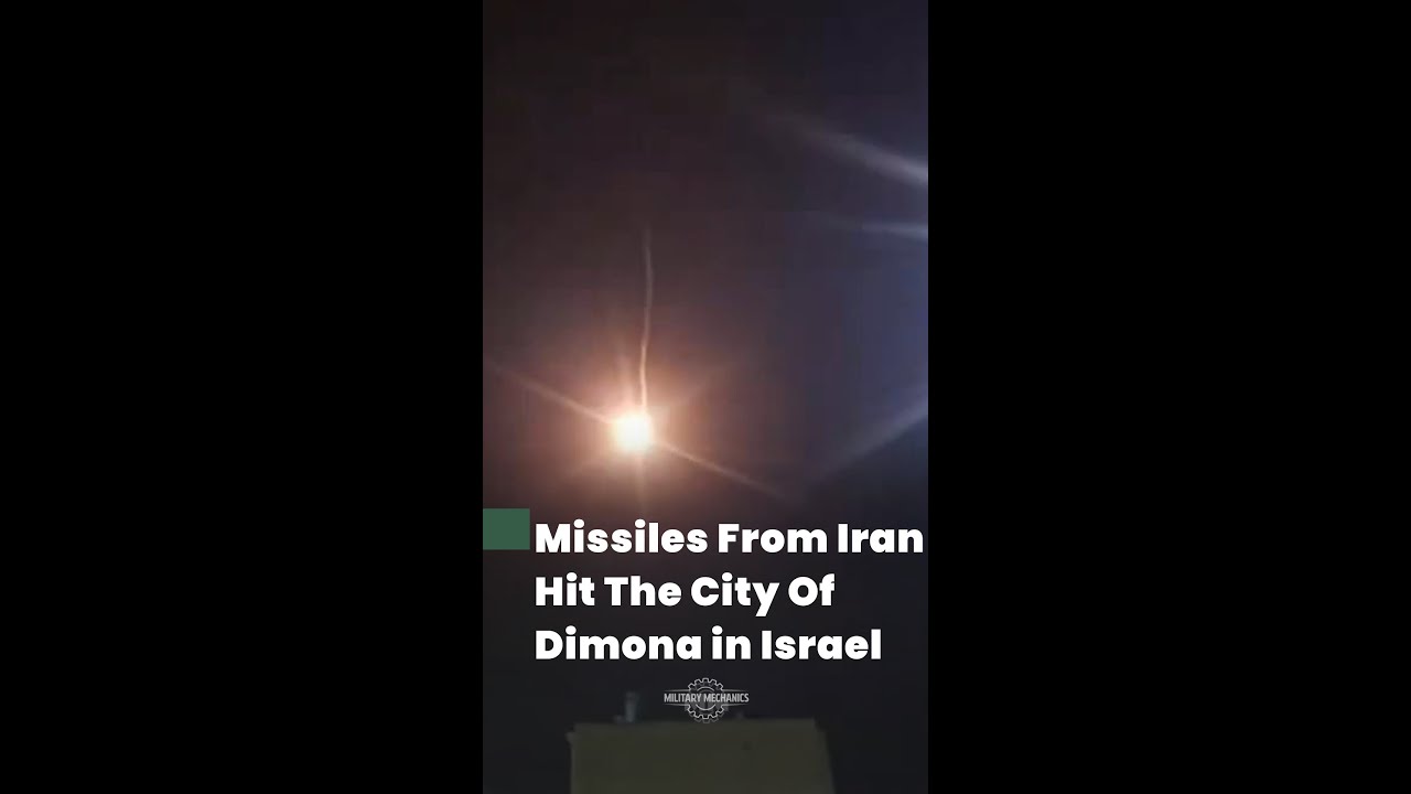 Missiles from Iran hit the city of Dimona in Israel