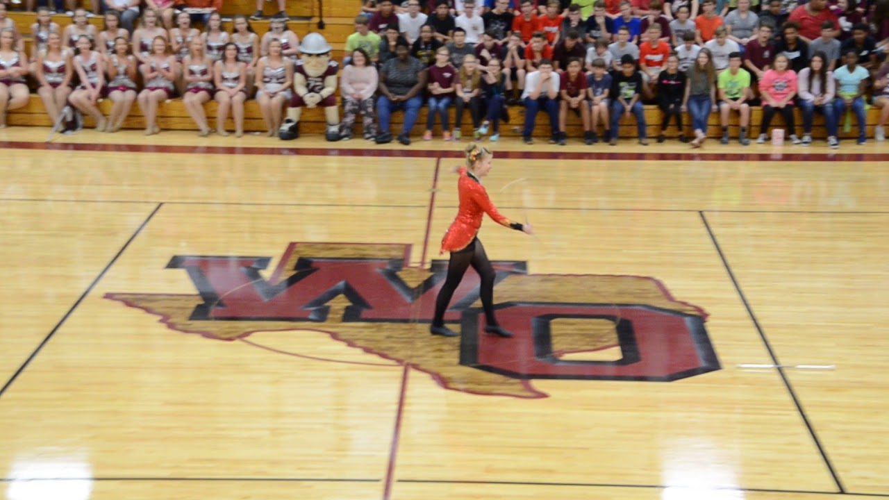 White Oak's Feature Twirler Emily Mitchell