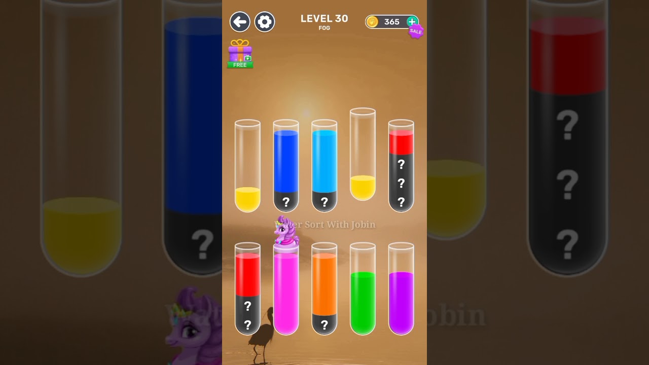 Water Sort Level-30 || WaTeR SoRt WiTh JoBiN || #trending #gamingvideos #watersort #new #viral