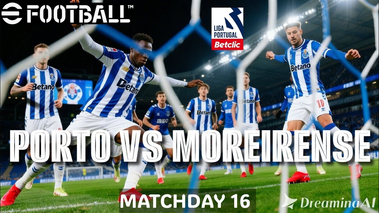 E FOOTBALL 2026 I PORTO VS MOREIRENSE I LIGA PORTUGAL 25/26 I MATCHDAY 16 I PES 2013