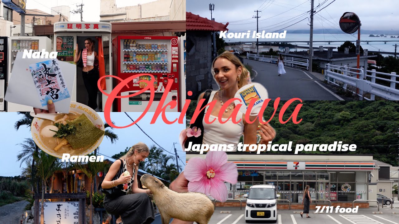 Okinawa | going to Japan🌺🌴🌞 and skipping Japan🚎🏙️🥂, Kouri Island, Naha City, 7/11 snacks, exploring