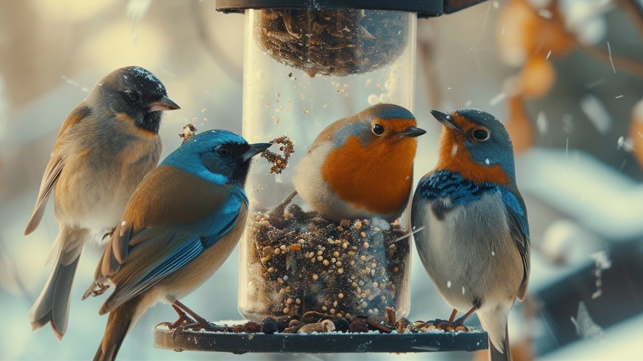 Cat TV for Cats to Watch 😺 The Secret Life of Fluffy Birds 🐤 5 Hours Videos for Cats