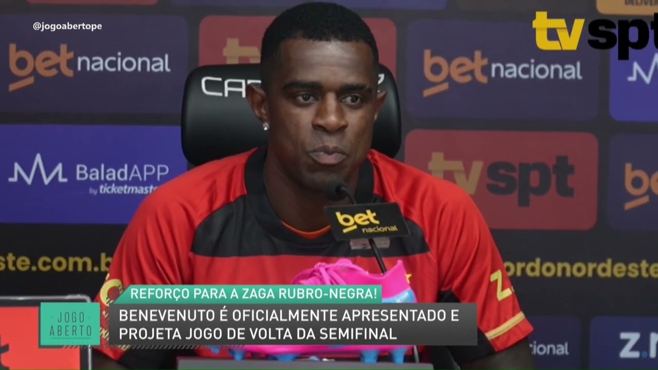 Benevenuto é oficialmente apresentado e projeta jogo de volta da semifinal