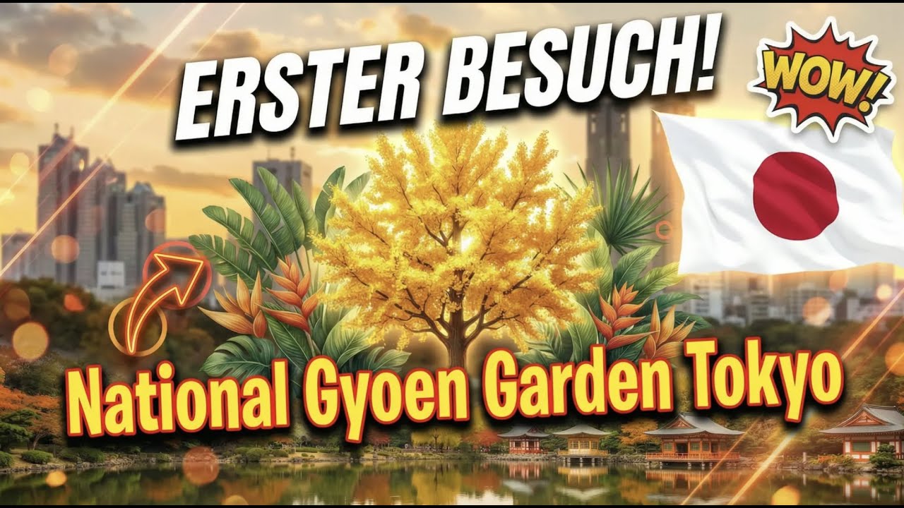 Mitten in Tokyo: Herbst, Stille & Ginkgo-Gold 🍁 Tokyo Gyoen National Garden jp