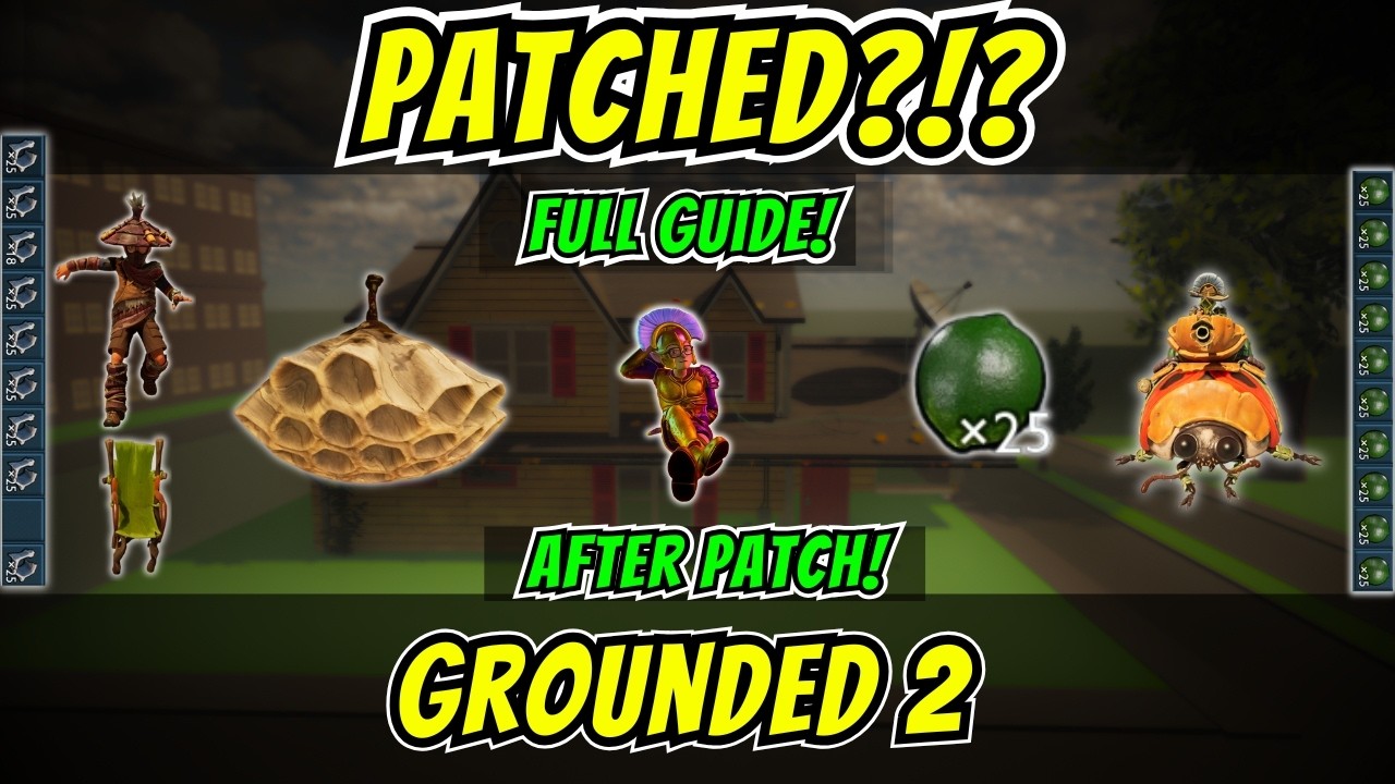 Обновление исправило эти баги… Вот что всё ещё работает (Grounded 2) 😊