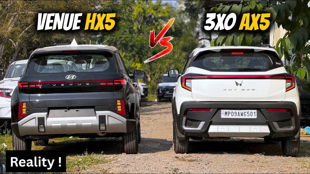 Hyundai Venue HX5 Vs 3XO AX5 Comparison🔥- Which is Better ? | New Venue Hx5 vs Xuv 3xo Ax5 2025 