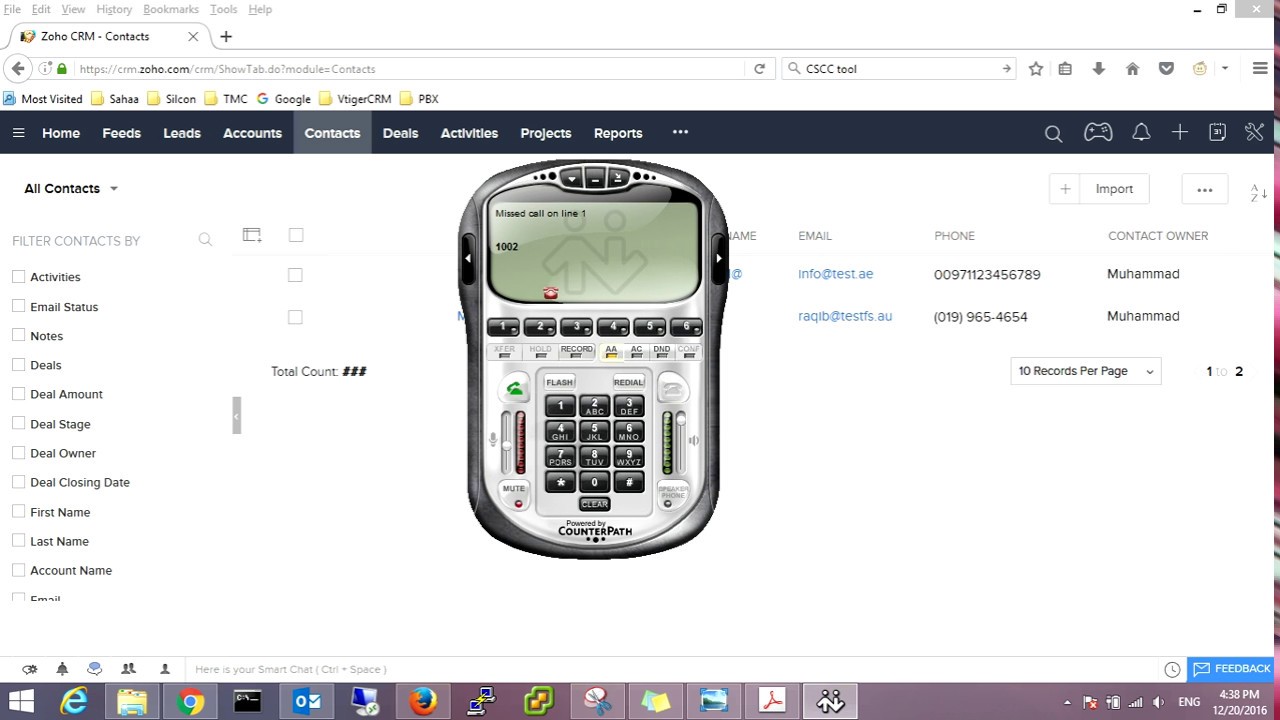 How to Integrate zoho CRM with Elastix,Asterisk. ZOHO CRM integration  With Elastix,Asterisk