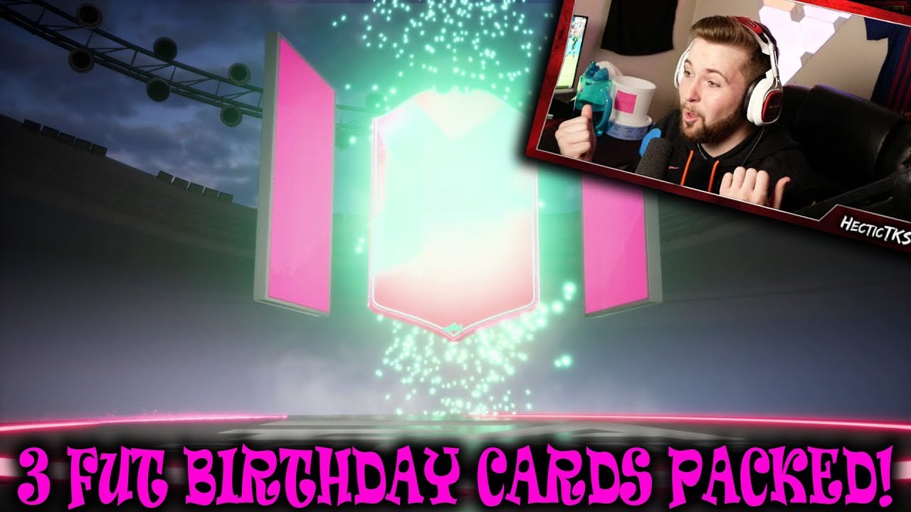 ABSOLUTELY NUTTY FUT BIRTHDAY PACK OPENING 3 FUT BIRTHDAY CARDS PACKED - FIFA 19