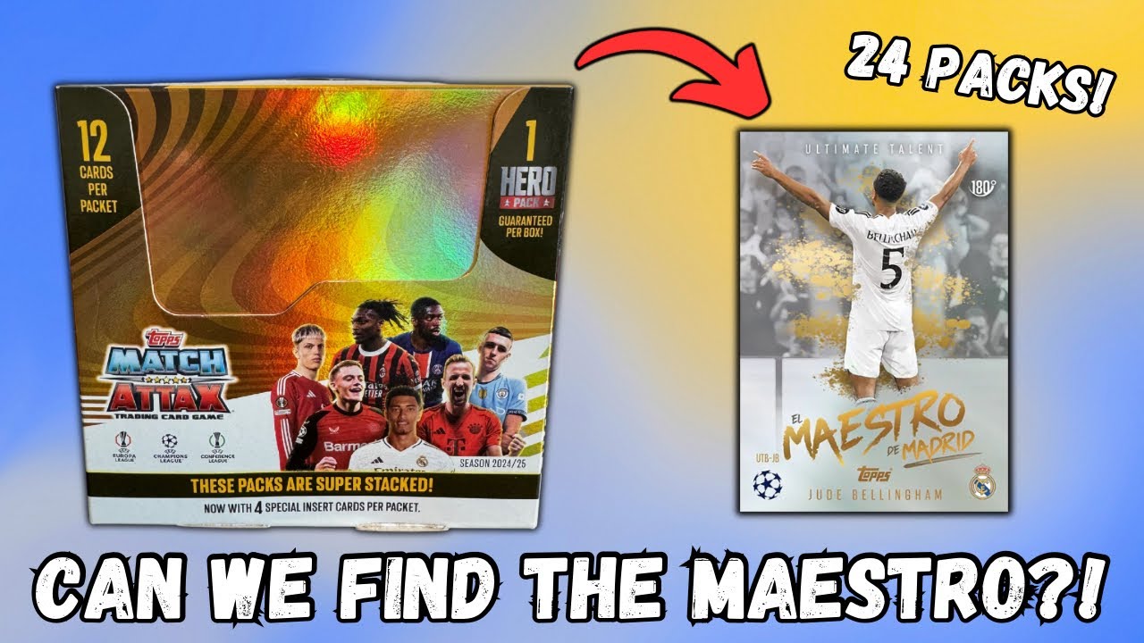 New! Topps Match Attax 2024/25 booster box opening! Can we find Bellingham?!?