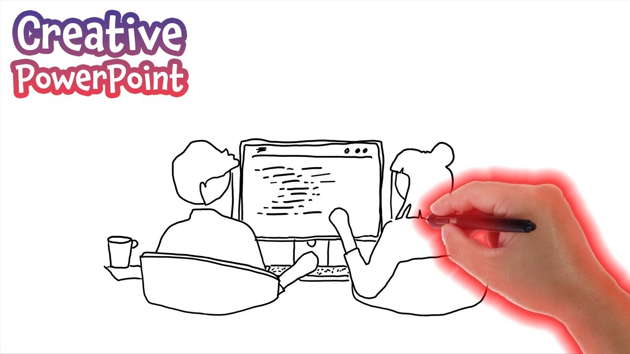 Hand drawing animation in PowerPoint