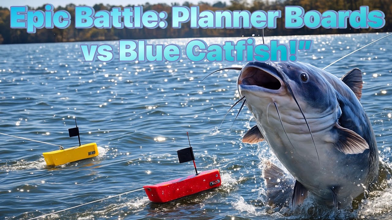 Monster Blue Catfish Attack! (Planner Board Chaos) @LiveandDirectOutdoorsLLC 