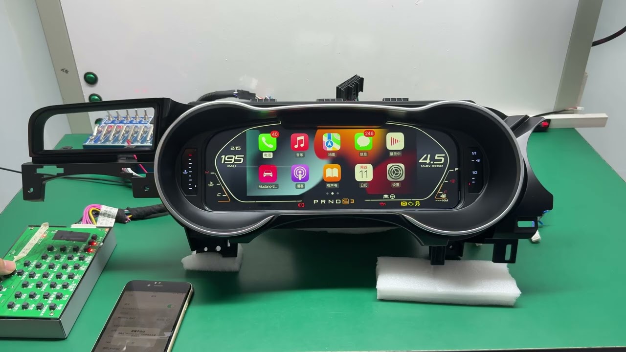 for Ford Mustang 2015-2023 Digital Cluster Dashboard Instrument Virtual Cockpit Panel Speedometer