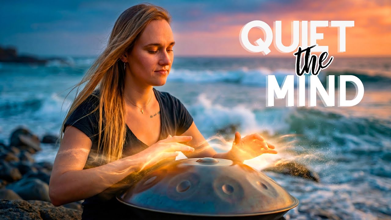 Overthinking at Night — Gentle Handpan and Ocean Sounds for Mental Rest