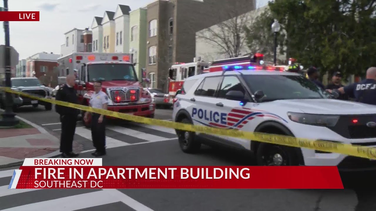 Fire in Southeast DC apartment building