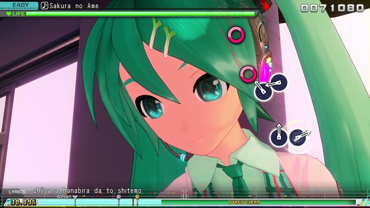 Hatsune Miku: Project DIVA MegaMix+ - Sakura no Ame (Easy) (RTX 4070) (2)