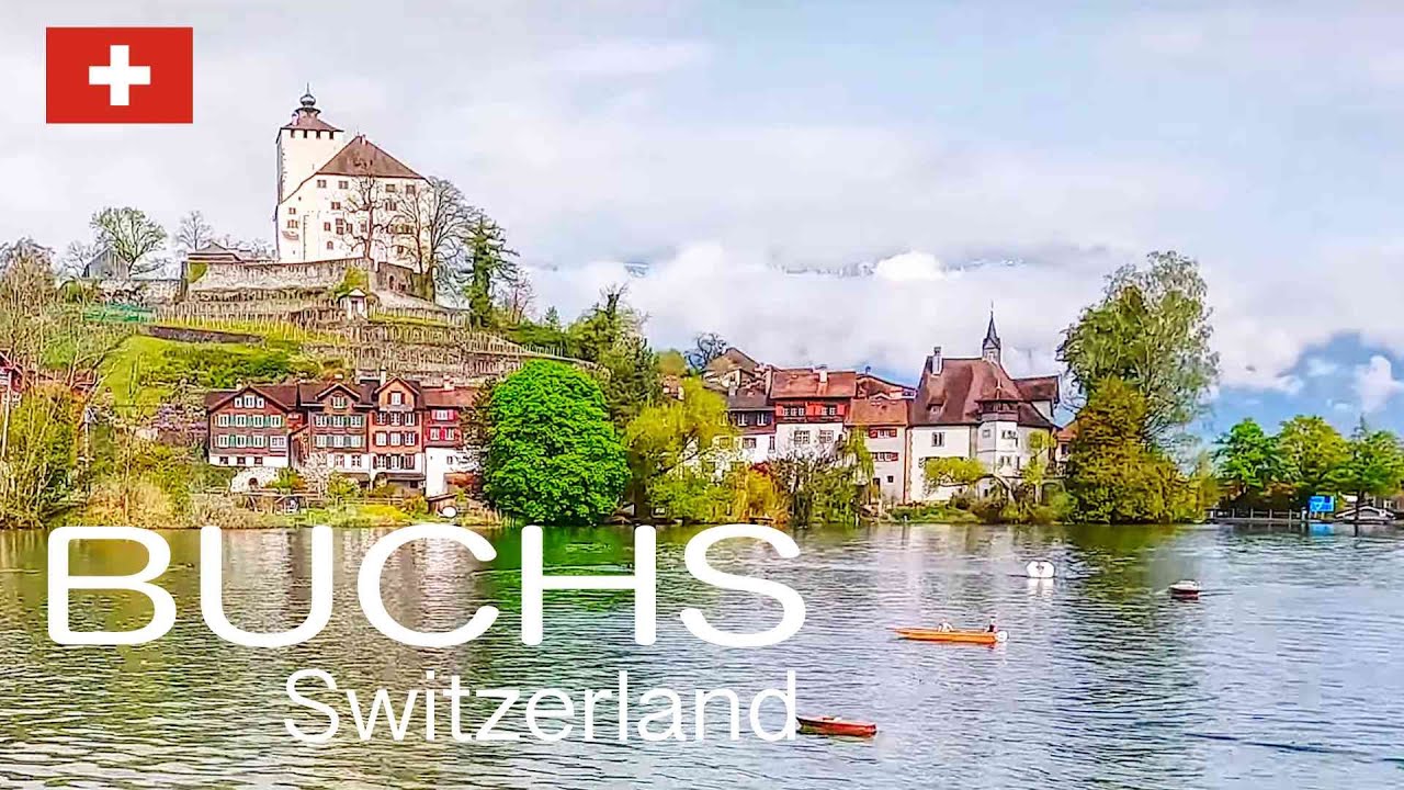 Beautiful Swiss Village: Lake Werdenberg Buchs Grabs Walking Tour