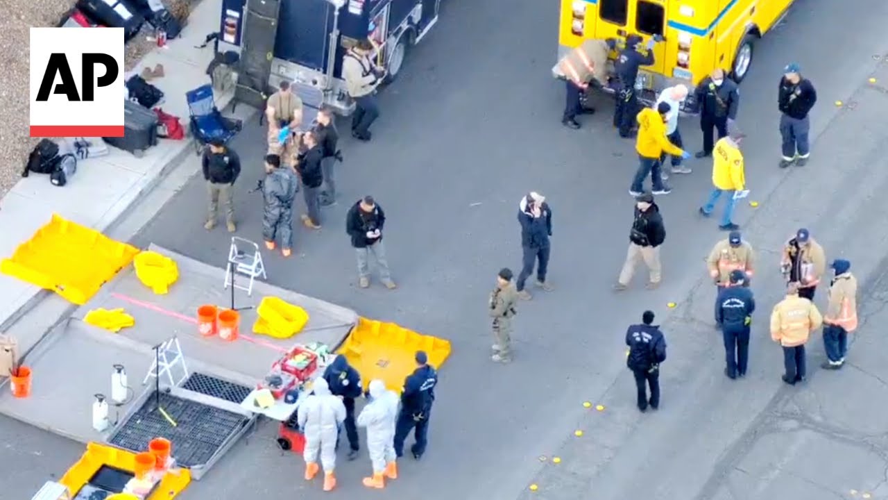 Authorities investigate a suspected biolab found in a Las Vegas home