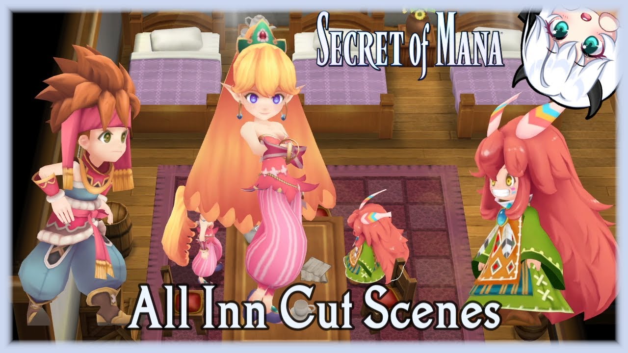 Secret of Mana Remaster | All Inn Cut Scenes 100%