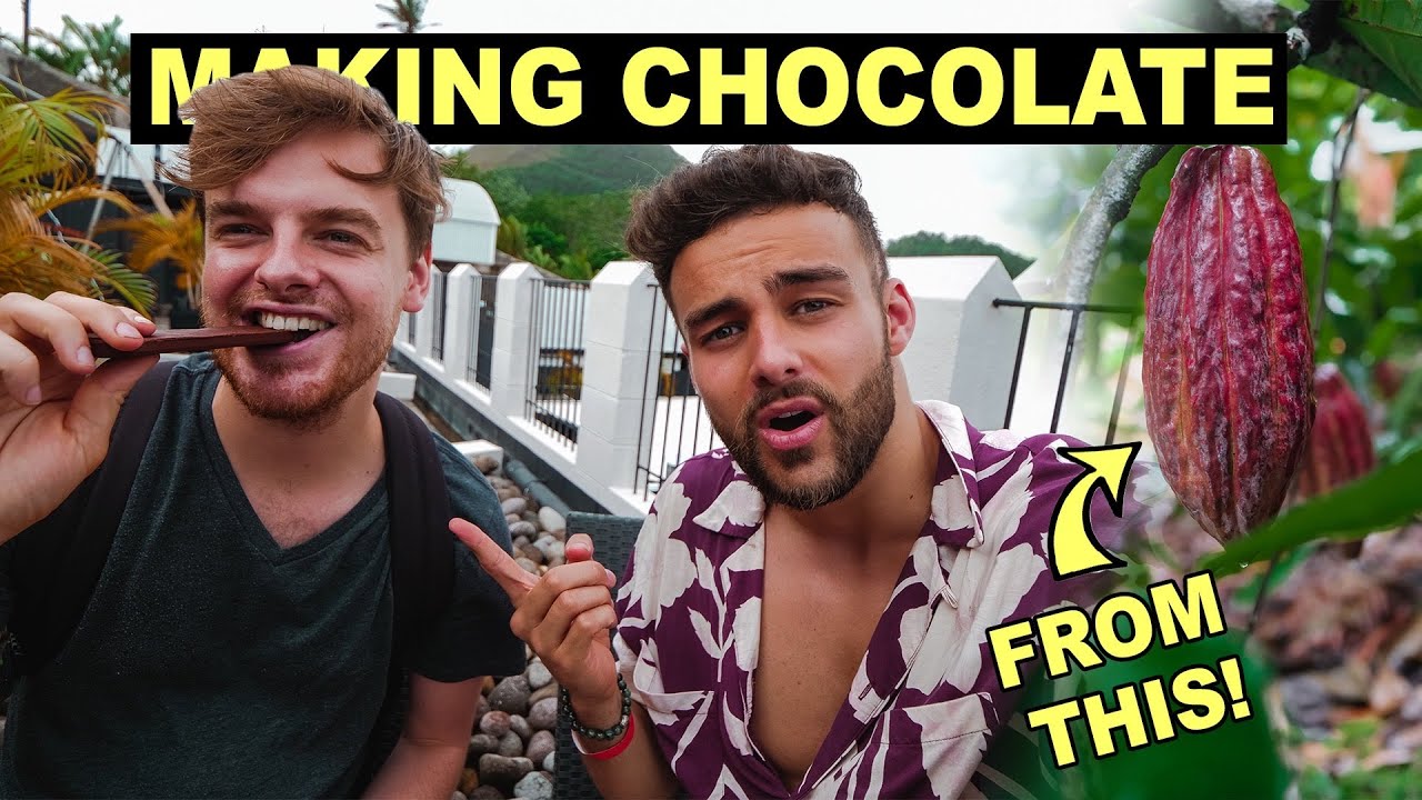 We made CHOCOLATE from the BEAN | Hotel Chocolat St. Lucia