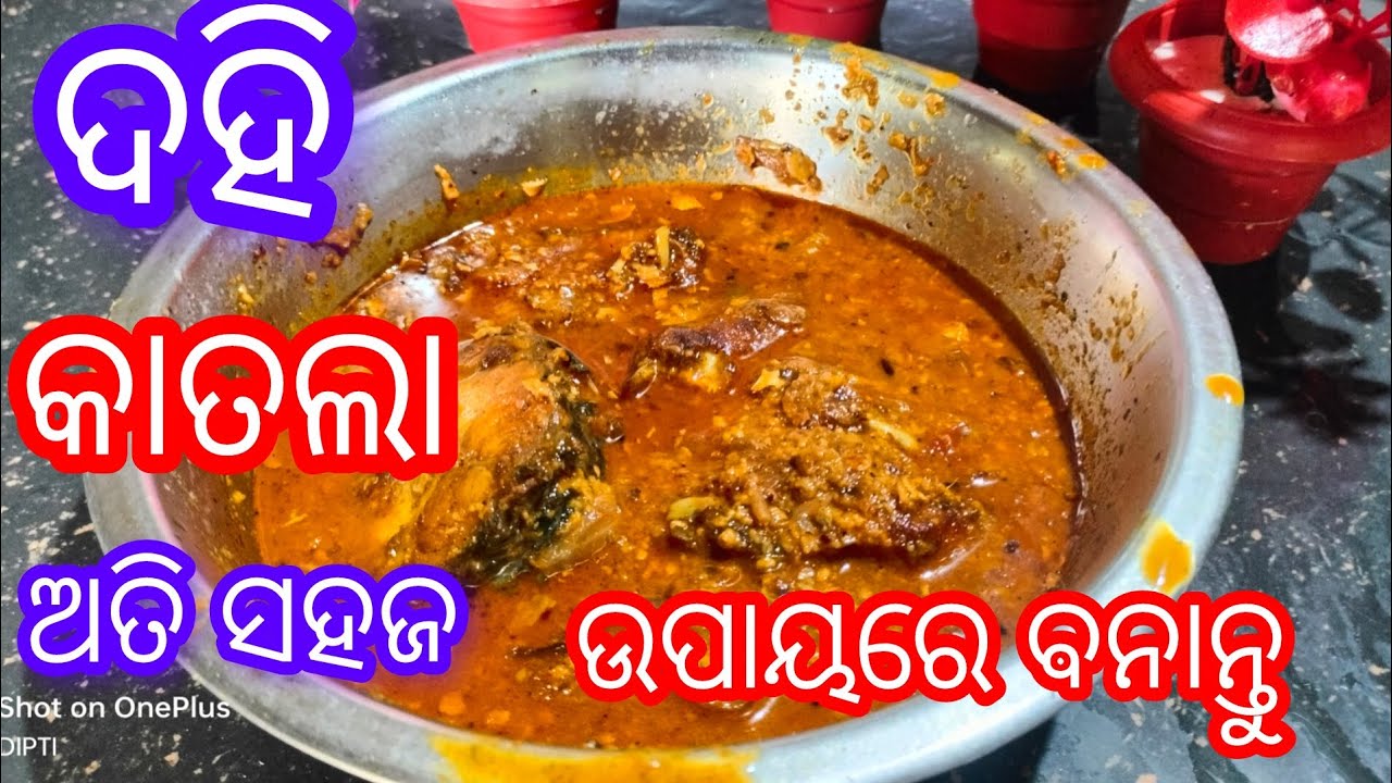 #ଥାଳିଏ ଜାଗାରେ ଦୁଇ ଥାଳି ଭାତ ଖାଇବେ!!ଏମିତି ଥରେ ବନାନ୍ତୁ ଦହି katla//#Dohi katla#dipti k k daily vlogs 