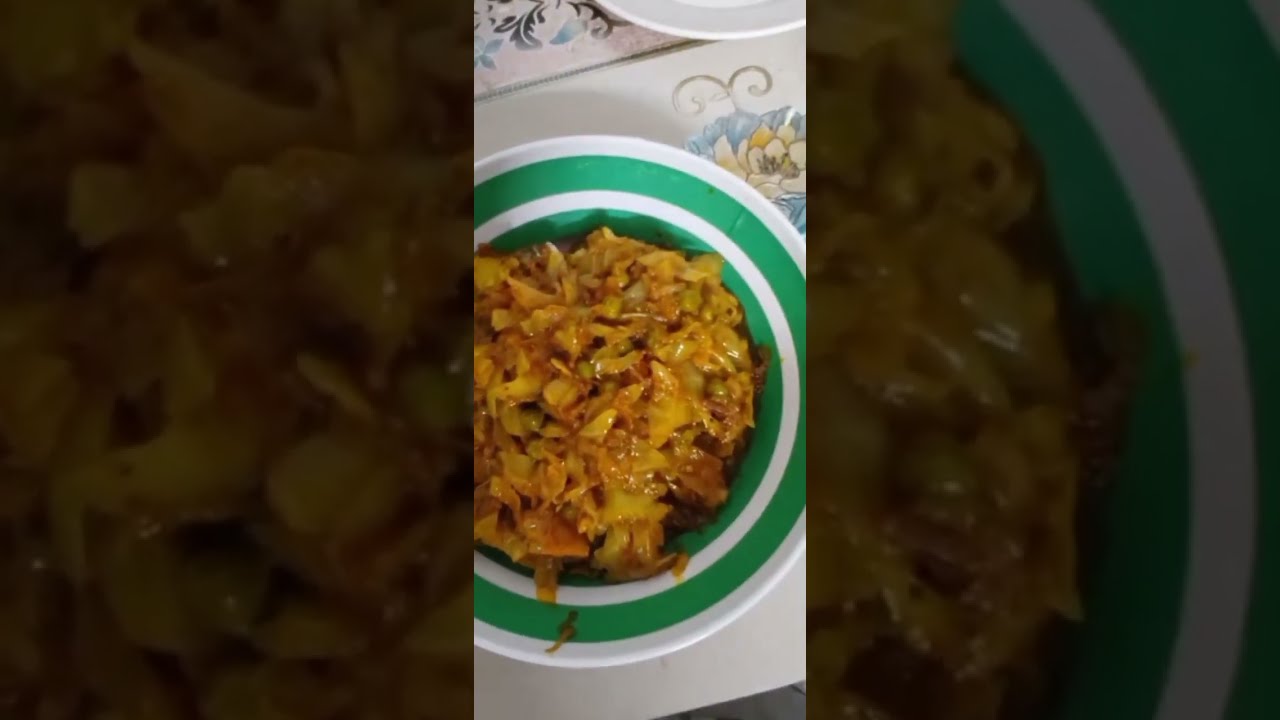Sehri main Band Gobi and Matar ki Sabji #Cabbage and Green Peas 