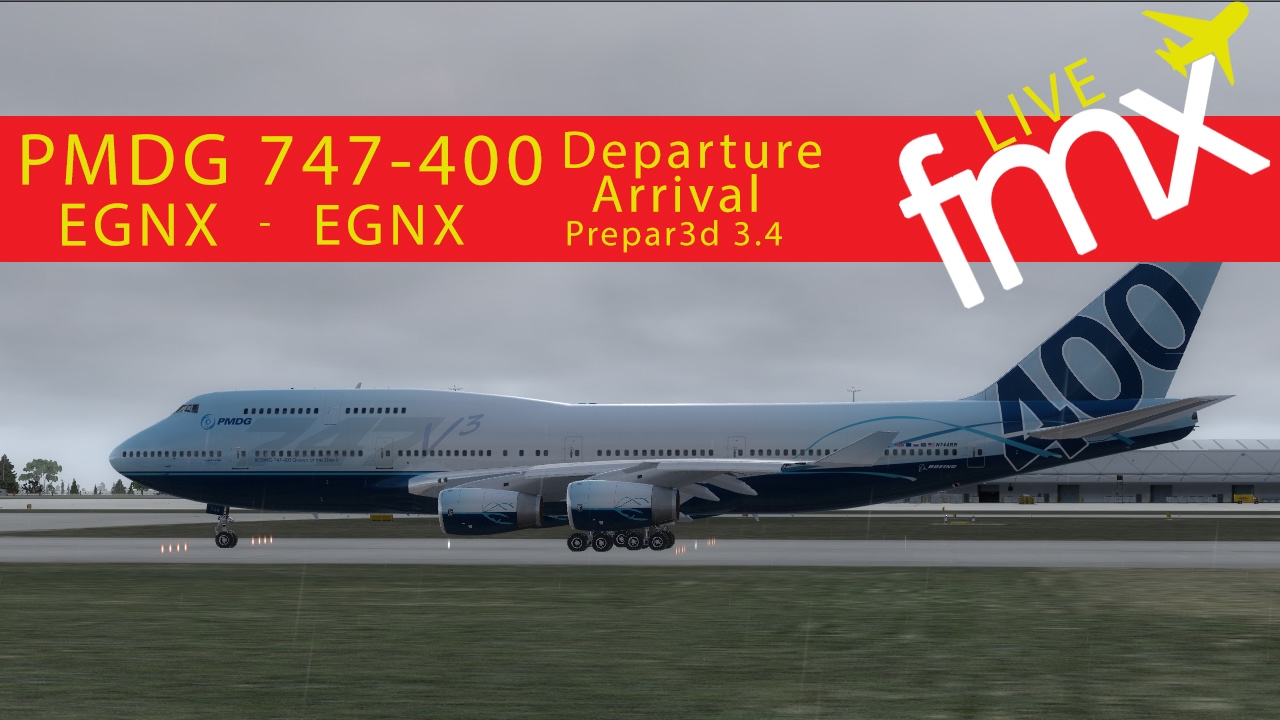 FlyManx Live: PMDG 747-400 v3 First LIVE LOOK