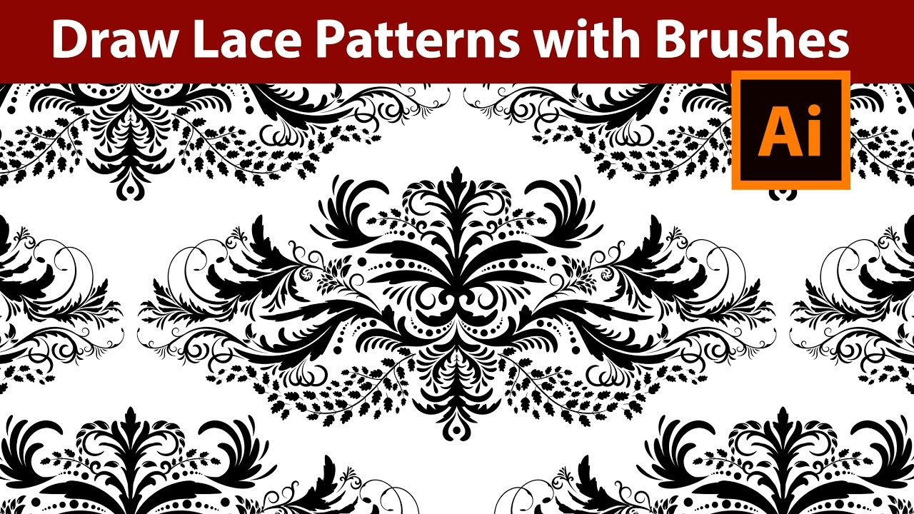 How to draw Lace Patterns with Brushes in Adobe Illustrator