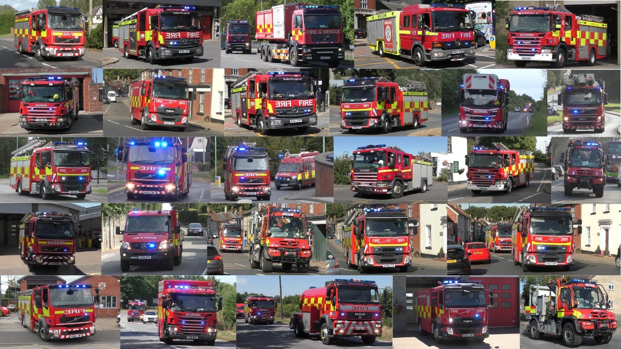 UK Fire Appliances Responding - 2022 Compilation