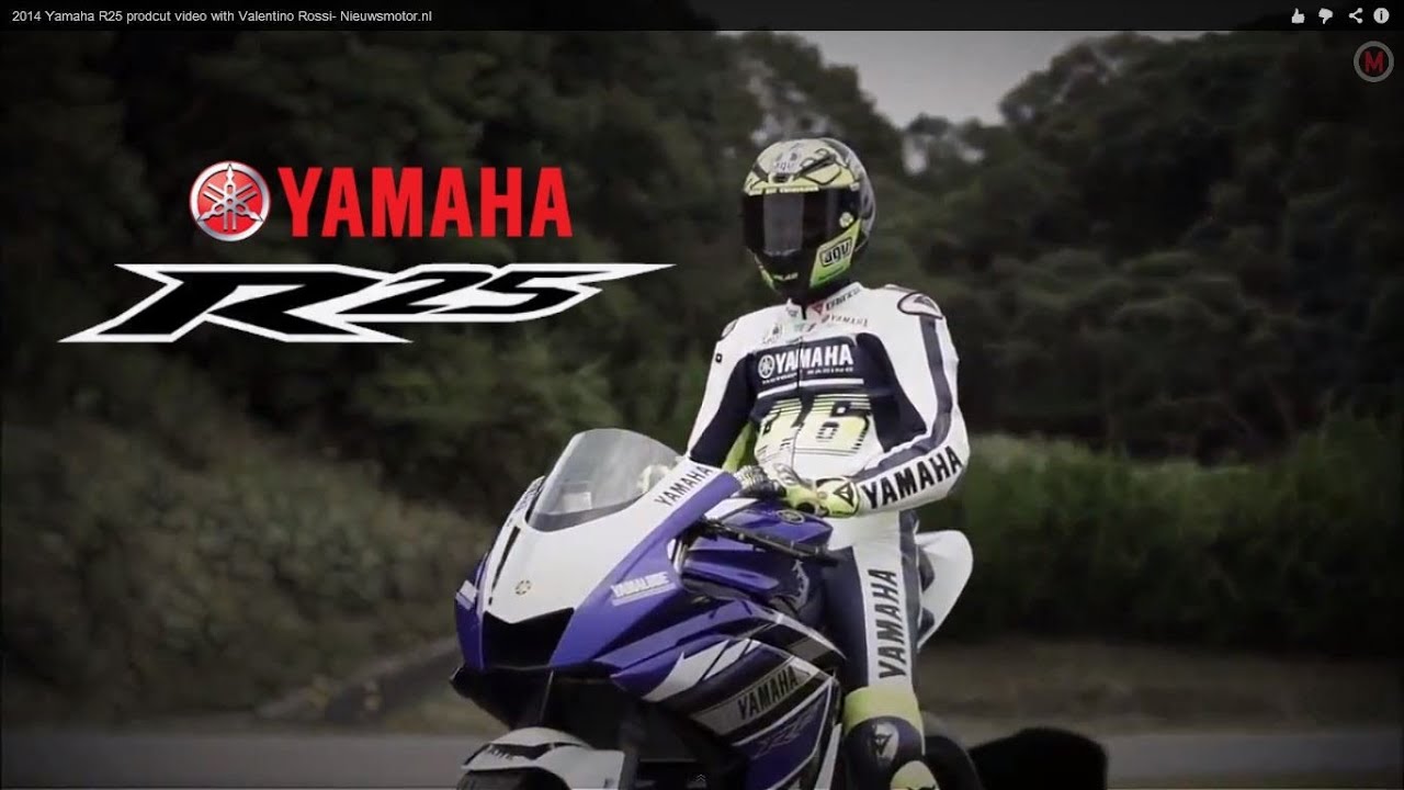 2014 Yamaha R25 product video with Valentino Rossi- Nieuwsmotor.nl