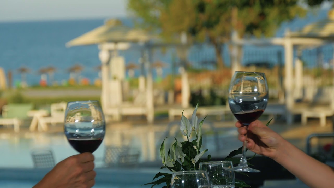 Presentation of the City of Dion-Olympos, featuring scenes from Litohoro Olympus Resort Villas & Spa