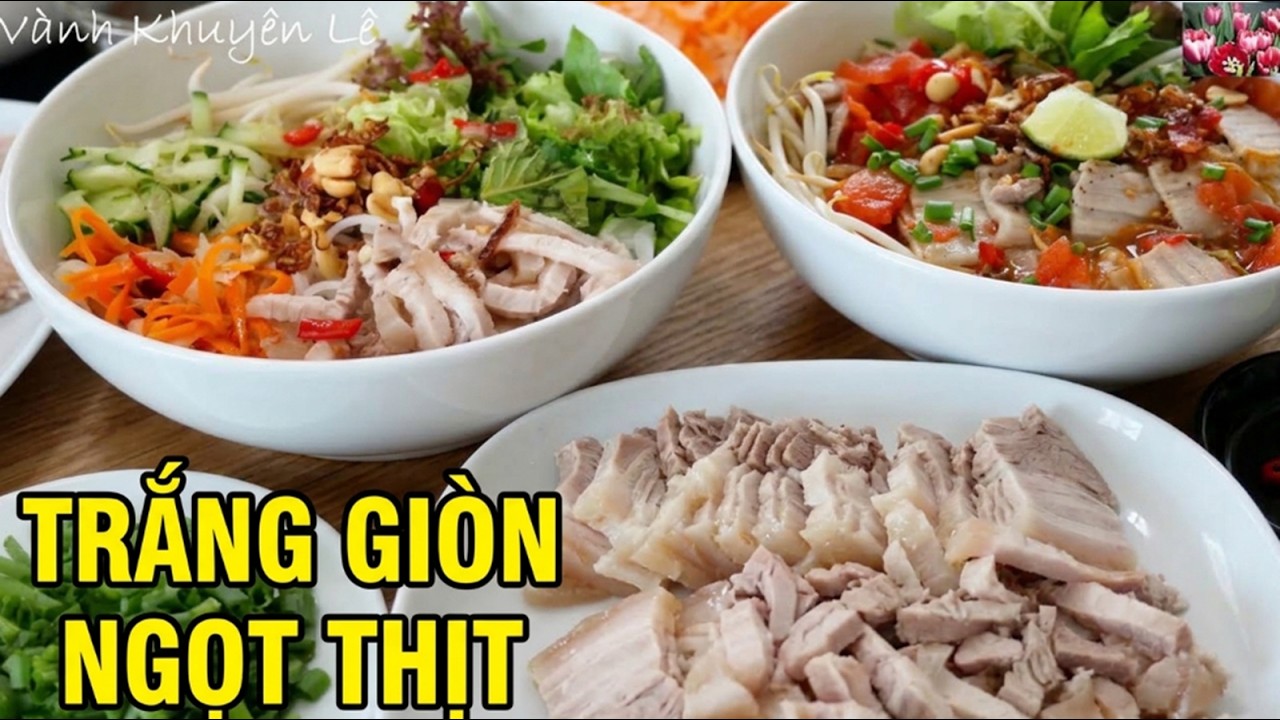 Thịt Heo Đem Nấu 2 M&oacute;n B&uacute;n N&agrave;y Nhanh Thiệt Nhanh V&agrave; Ngon g&igrave; đ&acirc;u lu&ocirc;n! C&aacute;ch Luộc Thịt Heo Vanh Khuyen