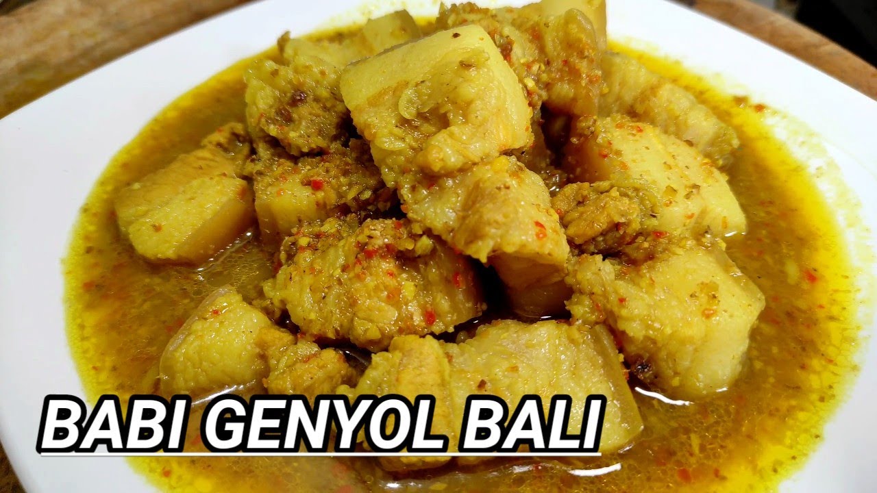 Be Genyol Khas Bali/Lemak Babi Bumbu Bali