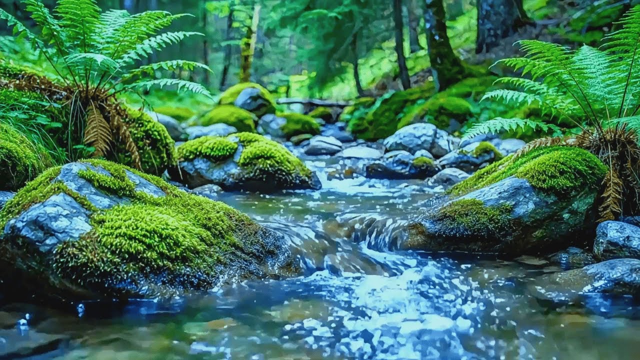 Deep Sleep with Birdsong & Flowing Stream 🌊 Relaxing Nature Sounds for Stress Relief