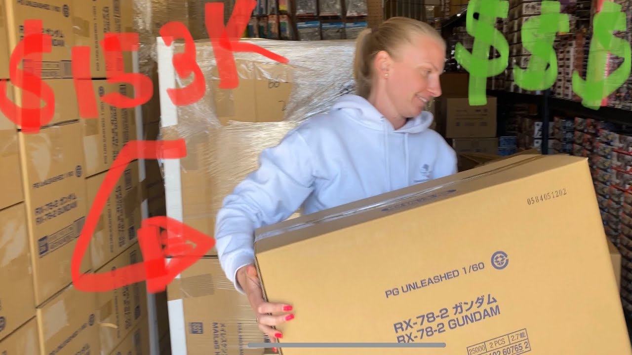 How much a Gundam Shop Pays!? $41,000 worth of Skids Arrive! Shipping your orders!